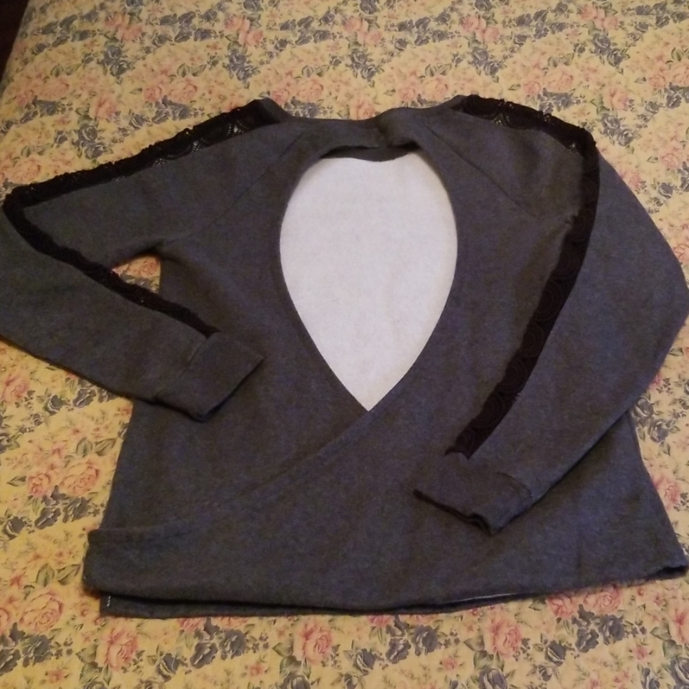 Fabletics Open Back Long Sleeved Sweatshiirt - image 2